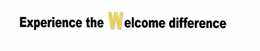 EXPERIENCE THE WELCOME DIFFERENCE trademark