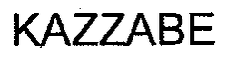 KAZZABE trademark