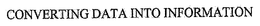 CONVERTING DATA INTO INFORMATION trademark