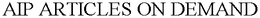 AIP ARTICLES ON DEMAND trademark