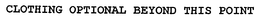CLOTHING OPTIONAL BEYOND THIS POINT trademark