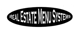 REAL ESTATE MENU SYSTEMS trademark