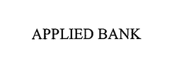 APPLIED BANK trademark