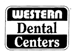 WESTERN DENTAL CENTERS trademark