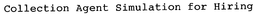 COLLECTION AGENT SIMULATION FOR HIRING trademark