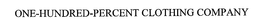 ONE-HUNDRED-PERCENT CLOTHING COMPANY trademark