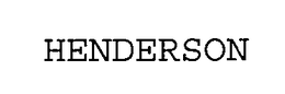 HENDERSON trademark