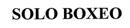 SOLO BOXEO trademark