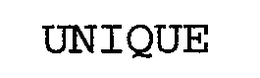 UNIQUE trademark