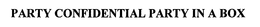 PARTY CONFIDENTIAL PARTY IN A BOX trademark