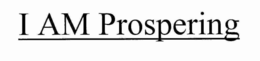 I AM PROSPERING trademark