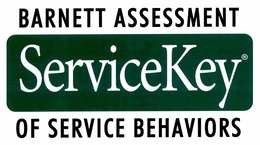 BARNETT ASSESSMENT SERVICEKEY OF SERVICE BEHAVIORS trademark