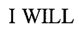 I WILL trademark