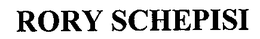 RORY SCHEPISI trademark