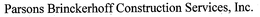 PARSONS BRINCKERHOFF CONSTRUCTION SERVICES, INC. trademark