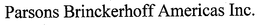 PARSONS BRINCKERHOFF AMERICAS INC. trademark