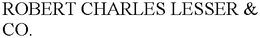 ROBERT CHARLES LESSER & CO. trademark