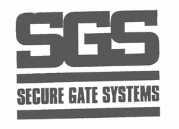 SGS SECURE GATE SYSTEMS trademark