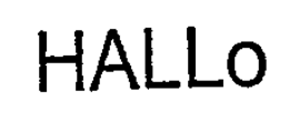 HALLO trademark