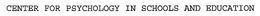 CENTER FOR PSYCHOLOGY IN SCHOOLS AND EDUCATION trademark