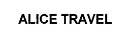ALICE TRAVEL trademark