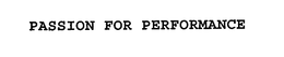 PASSION FOR PERFORMANCE trademark
