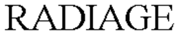 RADIAGE trademark