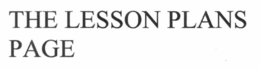 THE LESSON PLANS PAGE trademark