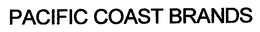 PACIFIC COAST BRANDS trademark