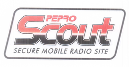 PEPRO SCOUT SECURE MOBILE RADIO SITE trademark