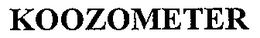 KOOZOMETER trademark