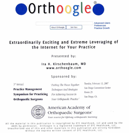 ORTHOOGLE trademark