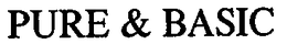 PURE & BASIC trademark