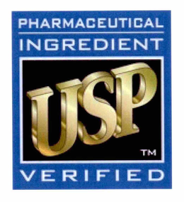 PHARMACEUTICAL INGREDIENT USP VERIFIED trademark