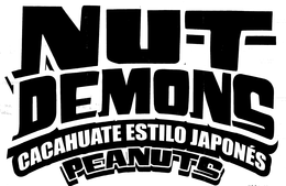 NUT DEMONS CACAHUATE ESTILO JAPONÉS PEANUTS trademark
