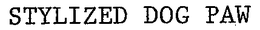 STYLIZED DOG PAW trademark