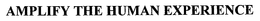 AMPLIFY THE HUMAN EXPERIENCE trademark