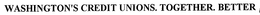 WASHINGTON'S CREDIT UNIONS. TOGETHER. BETTER trademark