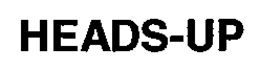 HEADS-UP trademark