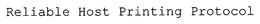 RELIABLE HOST PRINTING PROTOCOL trademark