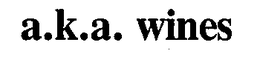 A.K.A. WINES trademark