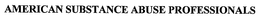 AMERICAN SUBSTANCE ABUSE PROFESSIONALS trademark