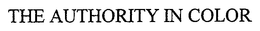 THE AUTHORITY IN COLOR trademark