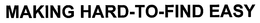 MAKING HARD-TO-FIND EASY trademark