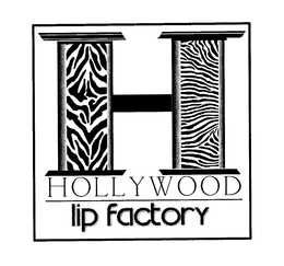 H HOLLYWOOD LIP FACTORY trademark