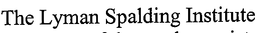 THE LYMAN SPALDING INSTITUTE trademark