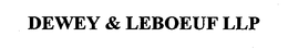 DEWEY & LEBOEUF LLP trademark