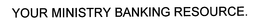 YOUR MINISTRY BANKING RESOURCE. trademark