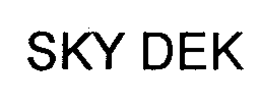 SKY DEK trademark