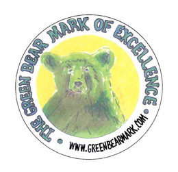 THE GREEN BEAR MARK OF EXCELLENCE WWW.GREENBEARMARK.COM trademark